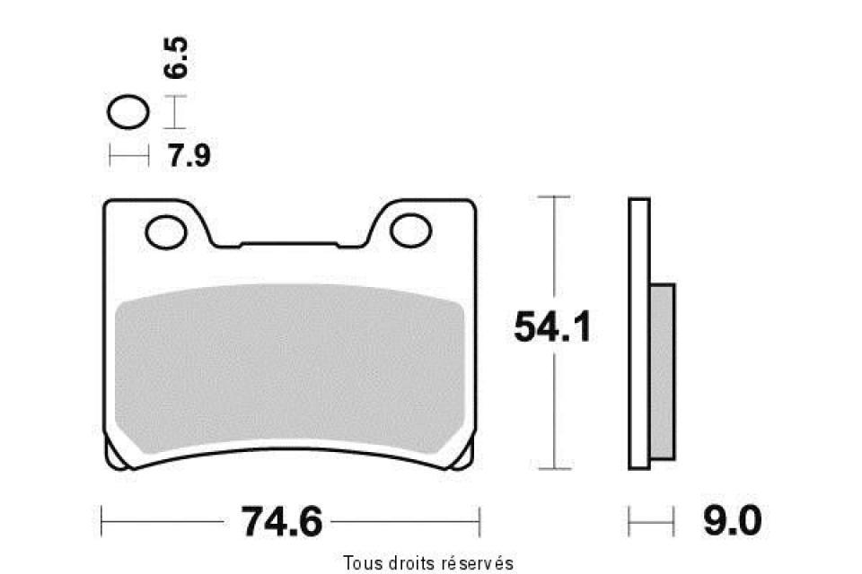 Plaquette de frein Sifam pour Moto Yamaha 1000 Fzr Exup 1991 à 1993 AVG / AVD Neuf