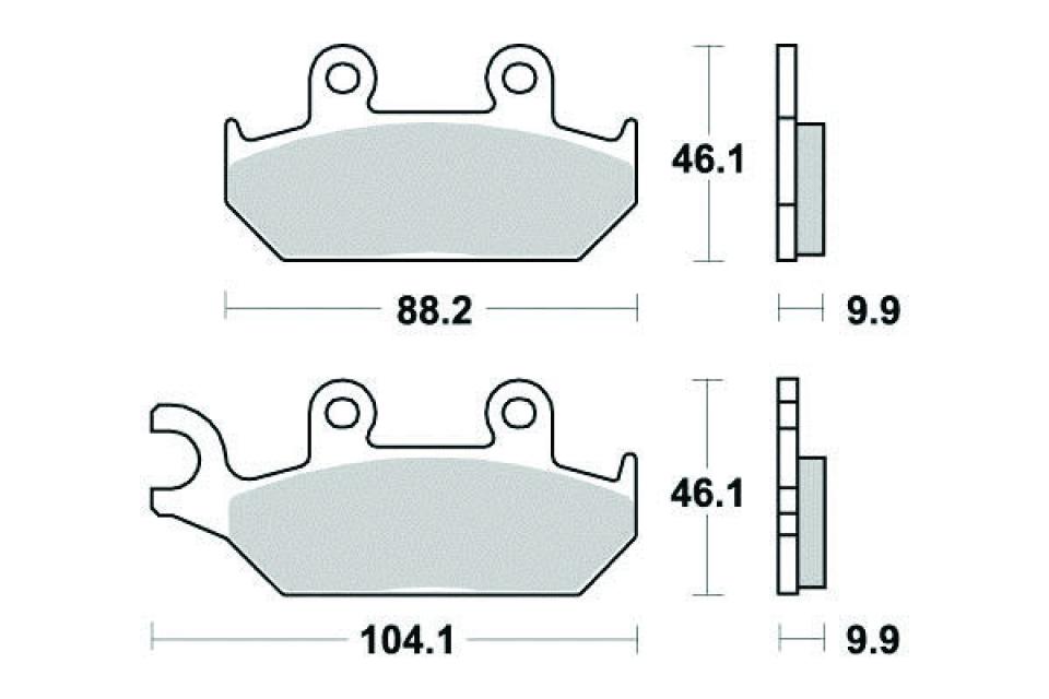 Plaquette de frein Sifam pour Moto Yamaha 600 XTE 1998 à 2003 AV Neuf