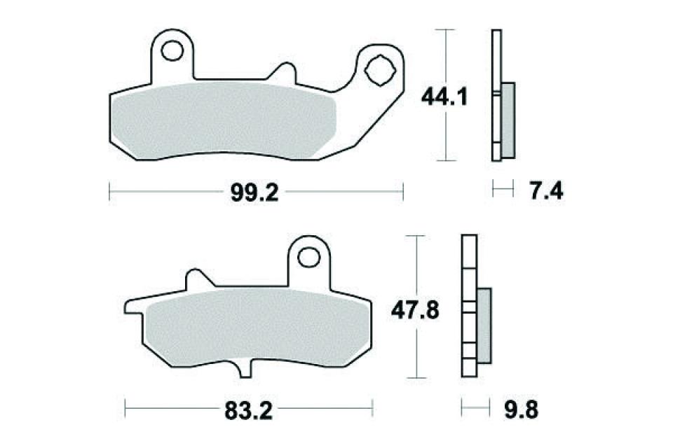 Plaquette de frein Sifam pour Moto Suzuki 125 RG Fun 1992 à 1996 AR Neuf