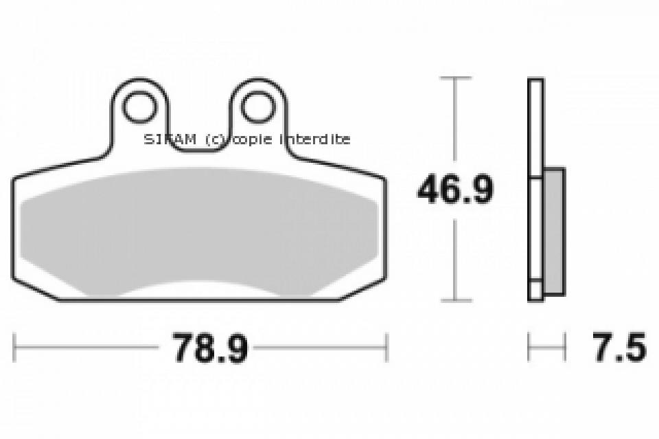 Plaquette de frein Sifam pour Moto Aprilia 350 ETX TUAREG WIND 1987 à 1988 AV Neuf