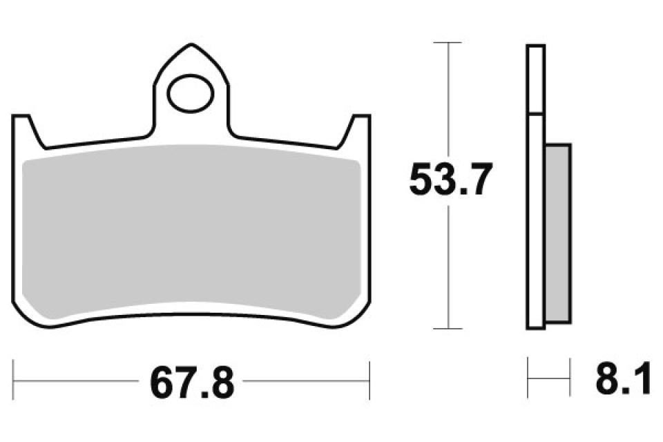 Plaquette de frein Perftec pour Moto Honda 900 Cb F Hornet 2002 à 2007 AVG / AVD Neuf