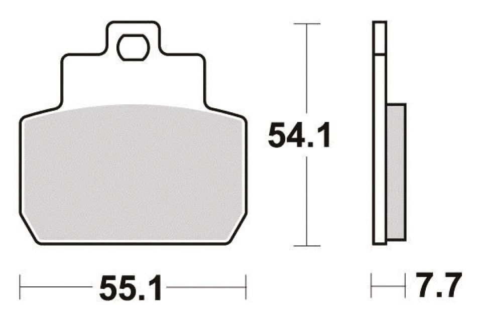 Plaquette de frein Sifam pour ULM Piaggio 300 VESPA GTS HPE EURO 5 2021 à 2022 AR Neuf