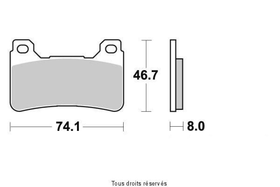 Plaquette de frein Sifam pour Moto Honda 600 Cbf N /Abs 2007 AVG / AVD Neuf