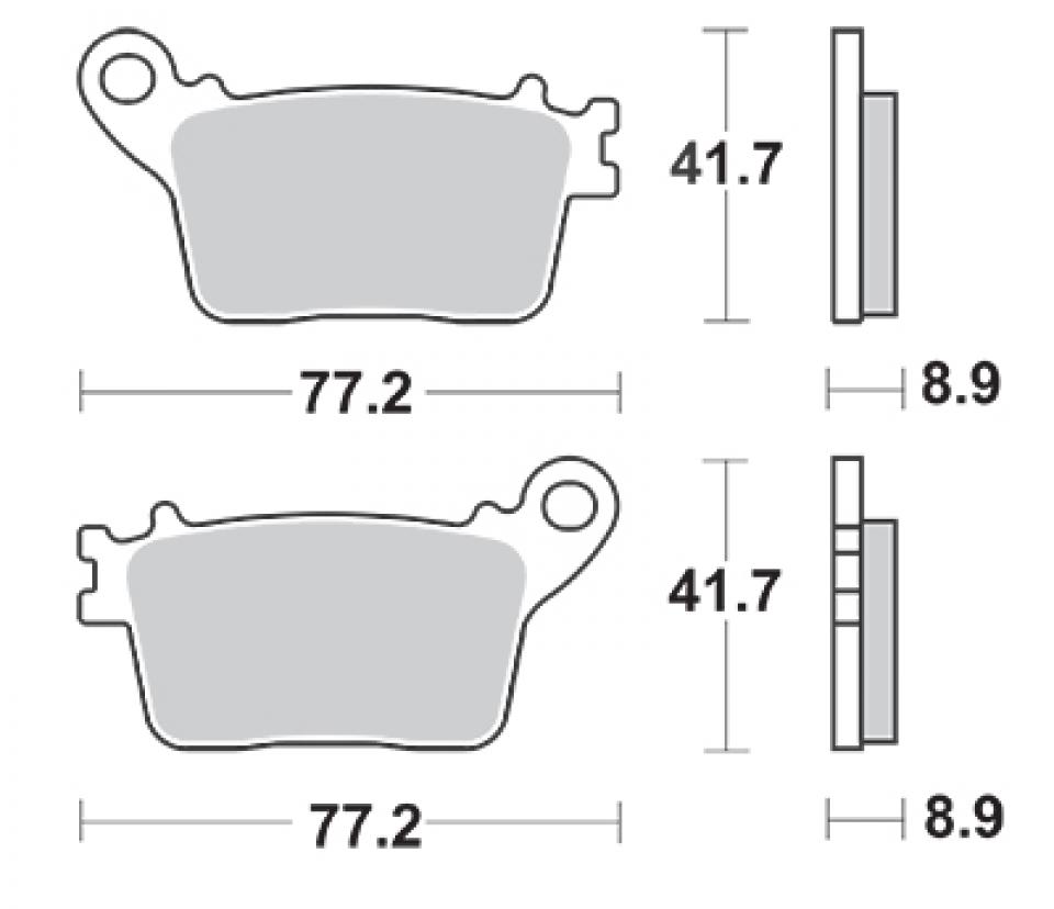 Plaquette de frein Perftec pour Moto Kawasaki 1000 Zx-10 R Ninja Sans Abs 2011 à 2014 AR Neuf