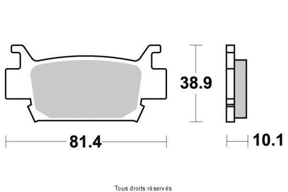 Plaquette de frein Sifam pour Quad Honda 680 TRX FA 2006 à 2012 AVG / AVD Neuf