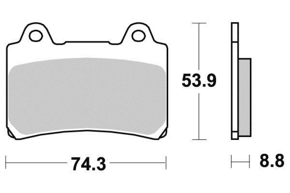 Plaquette de frein Sifam pour Moto Yamaha 1200 Fj Sans Abs 1991 à 1992 AVG / AVD Neuf