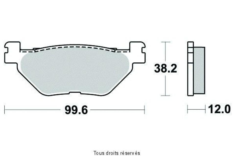 Plaquette de frein Sifam pour Scooter Yamaha 500 Xp T-Max Abs 2001 à 2003 AR Neuf