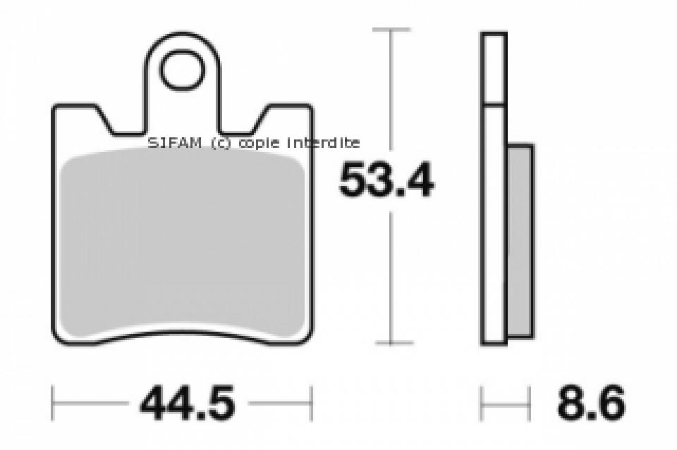 Plaquette de frein Sifam pour Scooter Suzuki 250 Burgman 1998 à 2006 59300-14870-000 / 3P6W00450000 Neuf