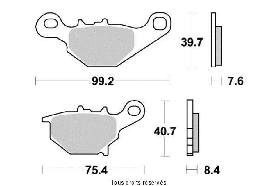 Plaquette de frein Kyoto pour Moto Suzuki 85 RM petites roues 2005 à 2009 AR Neuf