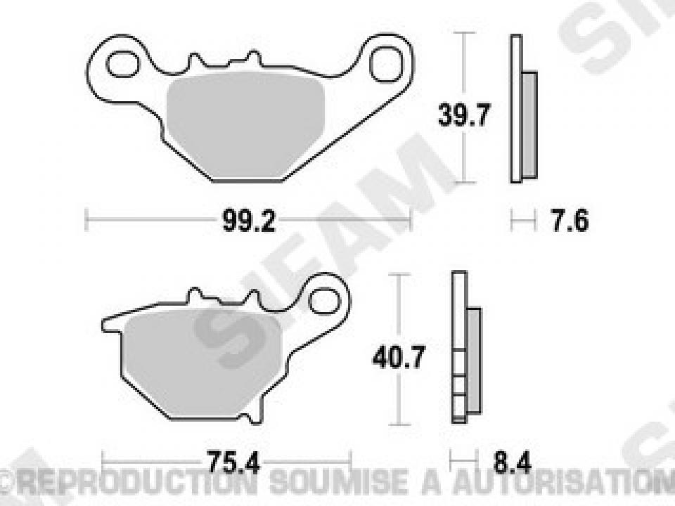 Plaquette de frein Sifam pour Moto Suzuki 85 RM grandes roues 2005 à 2022 AR Neuf