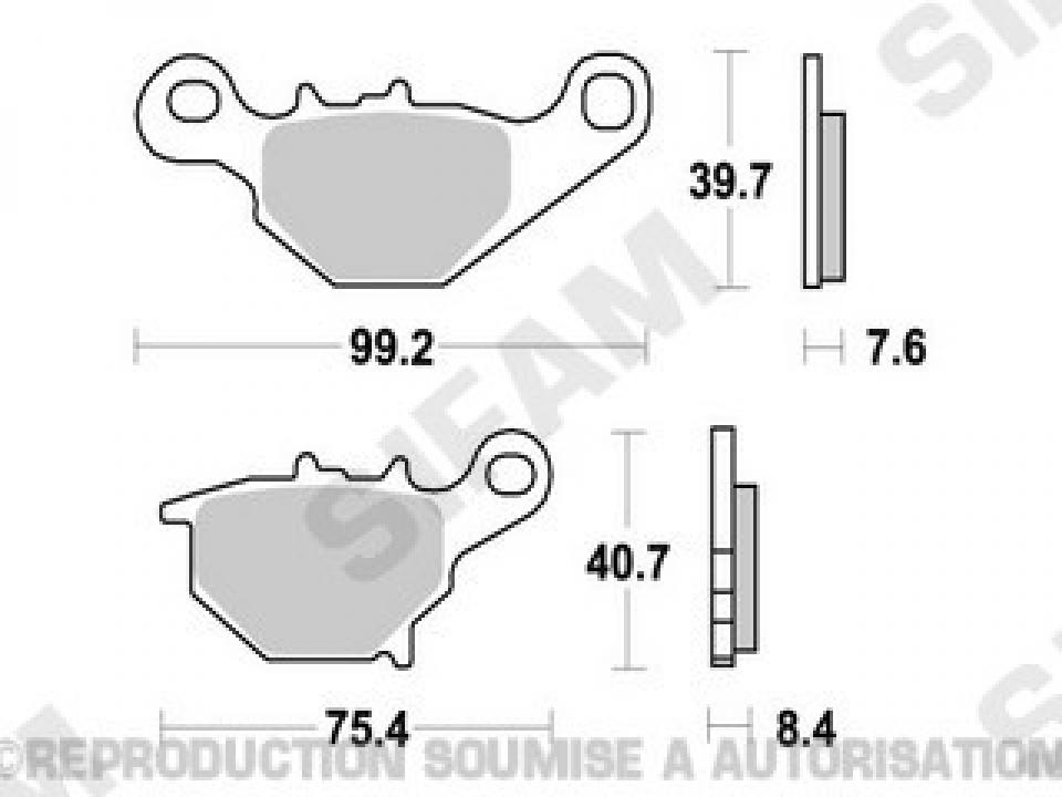 Plaquette de frein Sifam pour Moto Suzuki 85 RM grandes roues 2005 à 2022 AR Neuf