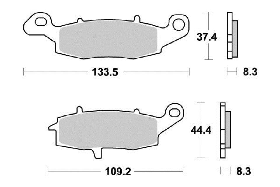 Plaquette de frein Sifam pour Moto Kawasaki 1000 KLV 2004 à 2006 AVD Neuf