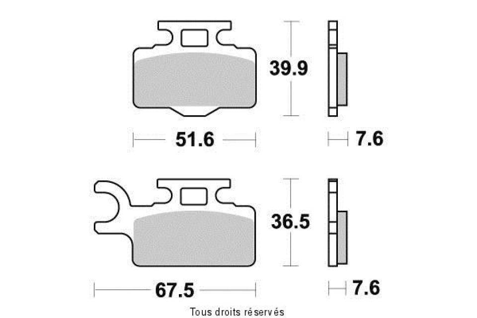 Plaquette de frein Sifam pour Moto Kawasaki 65 KX 2000 à 2023 AV Neuf