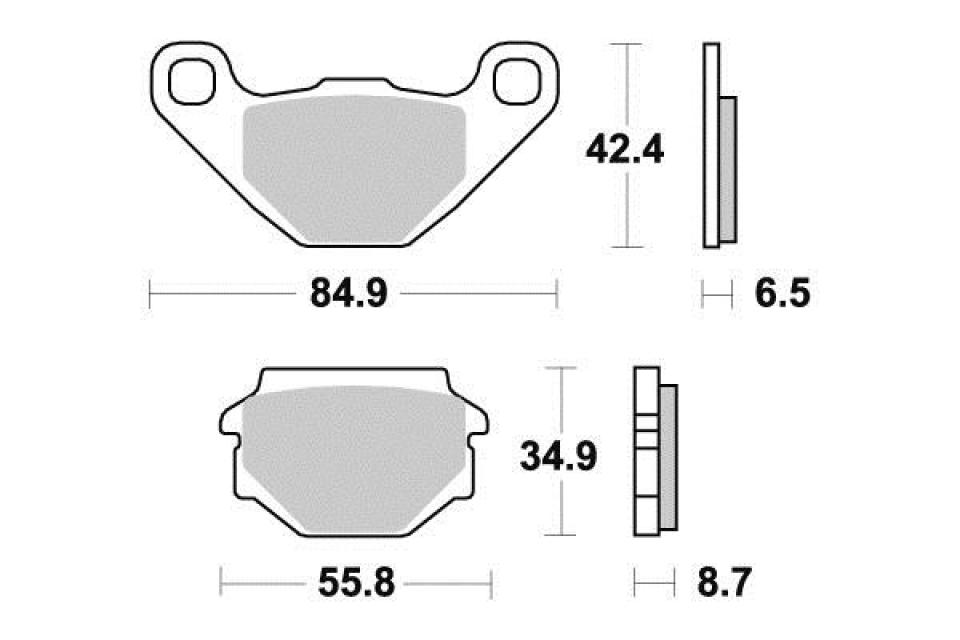 Plaquette de frein Sifam pour Moto Aprilia 125 RX Enduro 2008 à 2013 AR Neuf