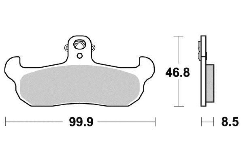 Plaquette de frein Sifam pour Moto Cagiva 125 Cruiser 1987 à 1989 AV Neuf