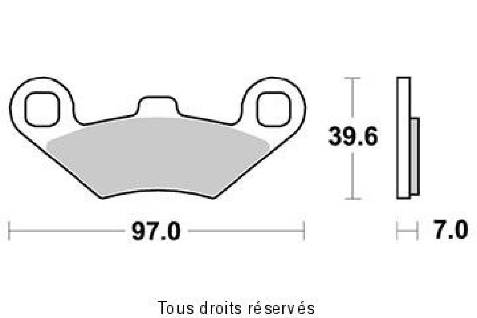 Plaquette de frein Kyoto pour Quad Polaris 500 Sportsman Big Boss 6X6 2000 à 2005 AVG / AVD Neuf