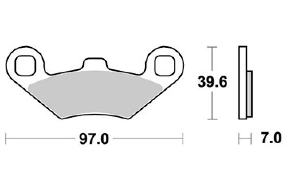 Plaquette de frein AVG AVD AR Perftec pour quad Polaris 330 Atp 4X4 S1952N