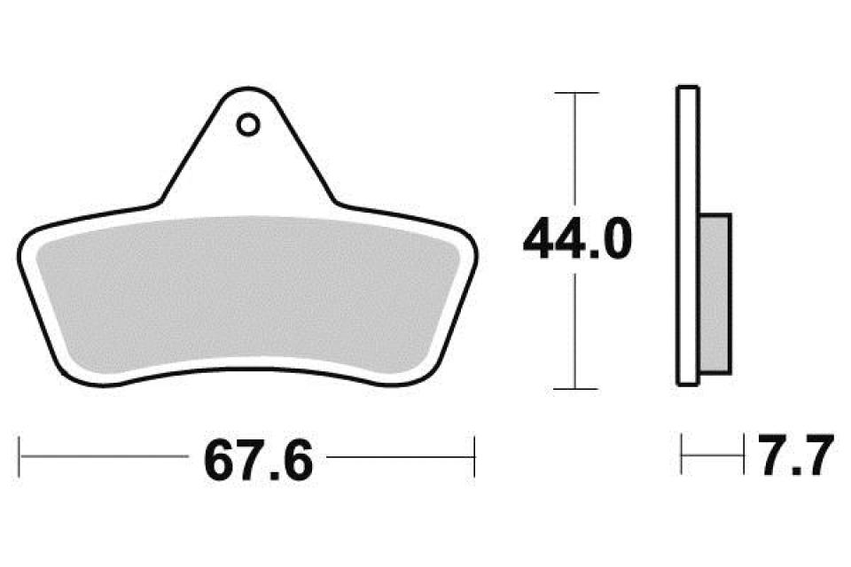 Plaquette de frein Sifam pour Quad Arctic cat 400 4X2 Auto 1998 à 2005 AVG / AVD / AR Neuf