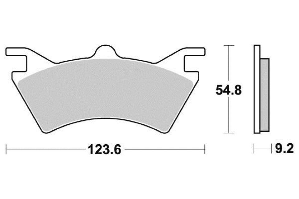 Plaquette de frein Sifam pour Quad Polaris 500 Sportsman Big Boss 6X6 2000 à 2005 AR Neuf