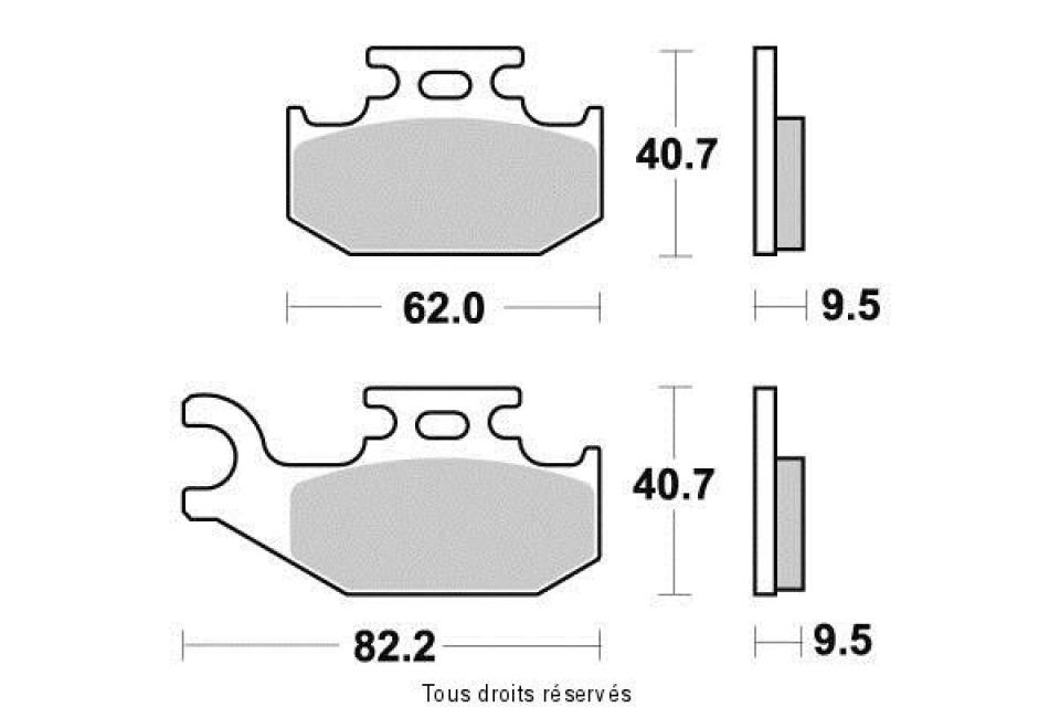 Plaquette de frein Kyoto pour Quad CAN-AM 500 Outlander Efi Xt 2009-2012 AVD Neuf