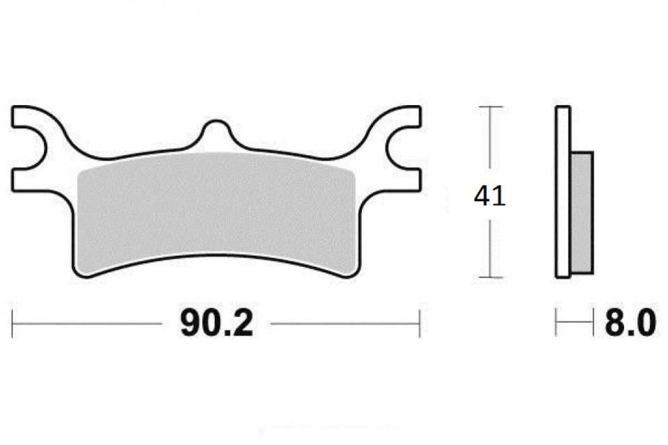 Plaquette de frein Sifam pour Quad Polaris 330 Magnum 4X2 / 4X4 2003 à 2006 AR Neuf
