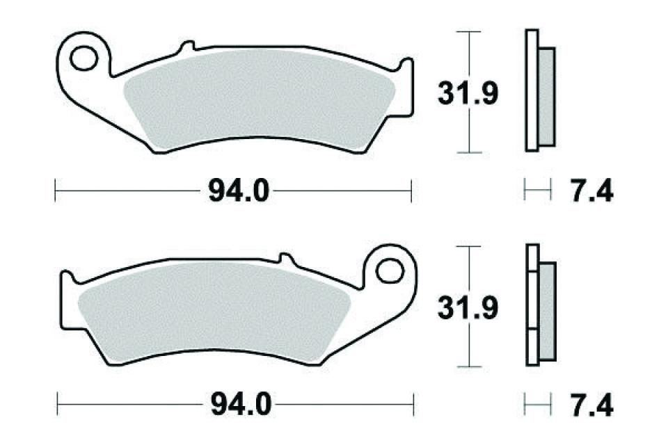 Plaquette de frein Sifam pour Moto Honda 125 Cr R 1987 à 1994 AV Neuf