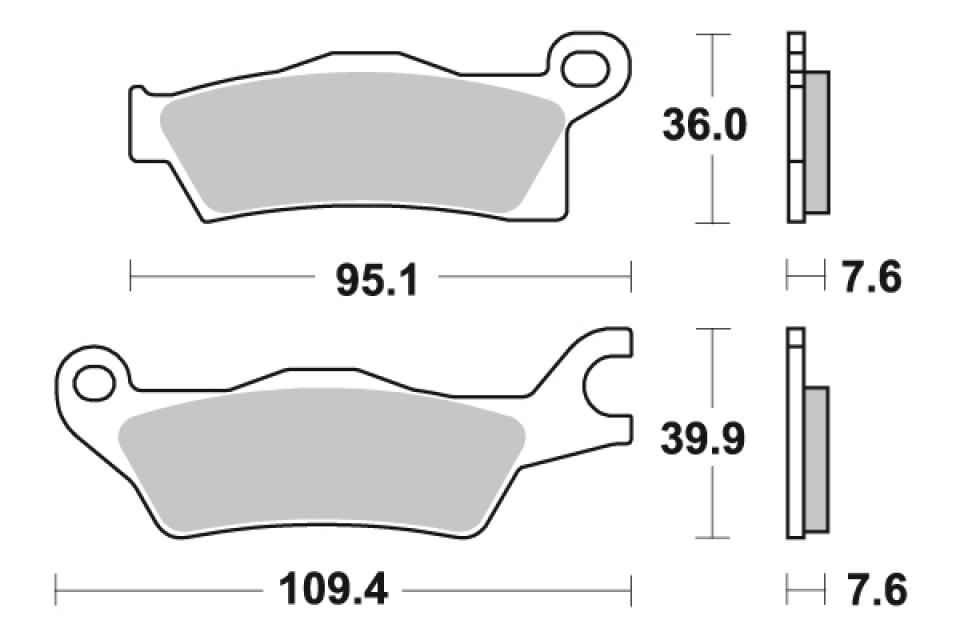 Plaquette de frein Sifam pour Quad CAN-AM 800 OUTLANDER R EFI XT-P 2013 à 2014 AVG / ARG Neuf