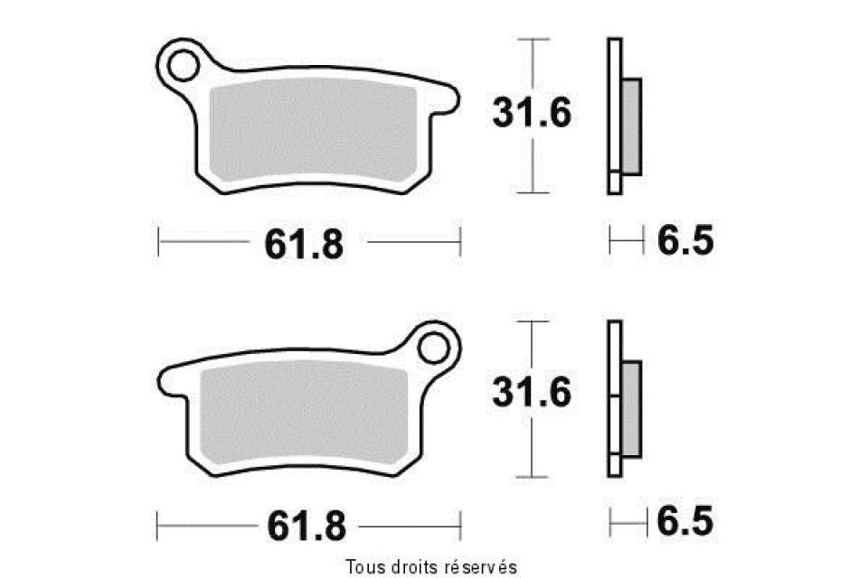 Plaquette de frein Kyoto pour Moto KTM 85 Sx Petites Roues 2003 à 2011 AV / AR Neuf