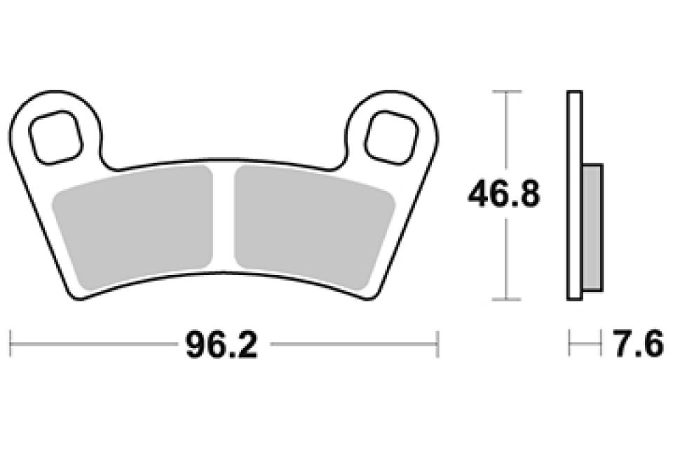 Plaquette de frein Sifam pour Quad Polaris 525 Outlaw S 2008 à 2011 AVG / AVD Neuf