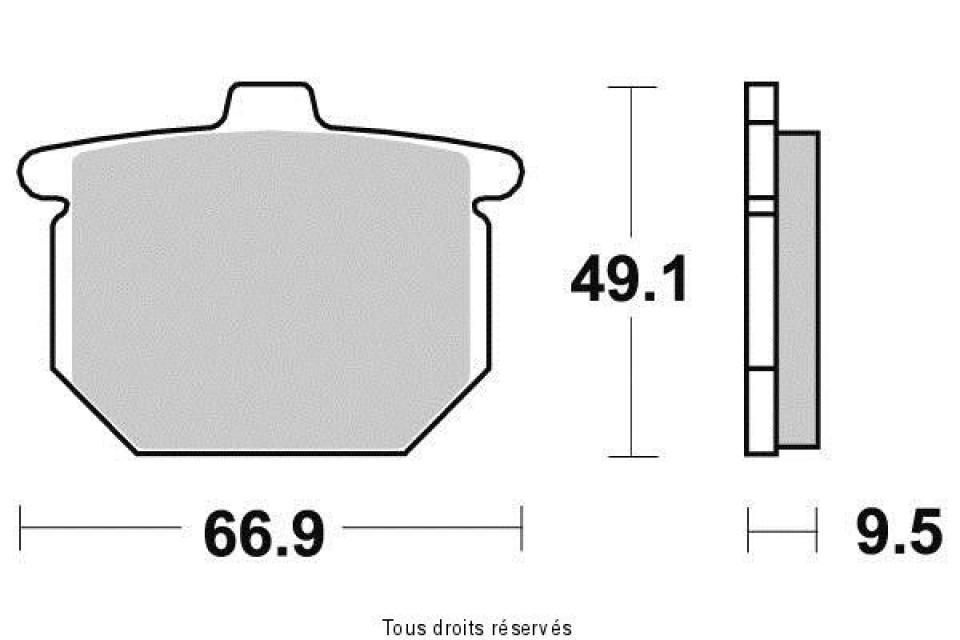 Plaquette de frein Vesrah pour Moto Honda 900 Cb F Bol D Or 1978 à 1981 AVG / AVD / AR Neuf