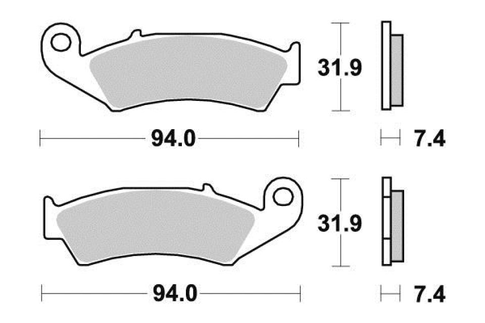 Plaquette de frein Vesrah pour Moto Honda 600 XR R 1988 à 1990 AV Neuf