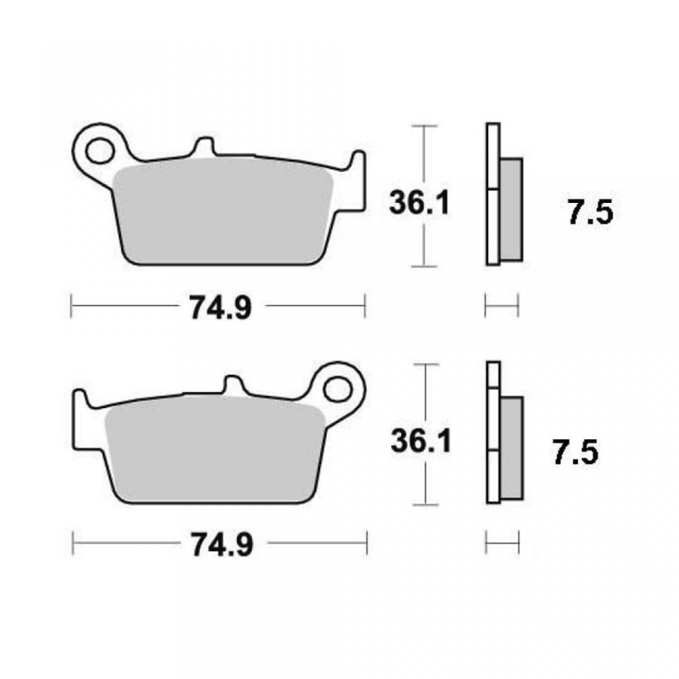 Plaquette de frein Vesrah pour Scooter Honda 90 Srx Shadow 1998 AV Neuf