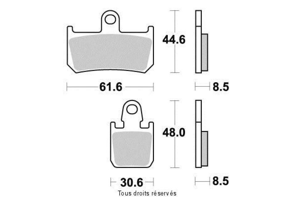 Plaquette de frein Vesrah pour Moto Yamaha 1700 MT-01 2007 à 2012 AVG / AVD Neuf