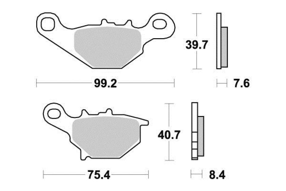 Plaquette de frein Vesrah pour Scooter Suzuki 125 Uc Epicuro 1999 à 2003 AV Neuf