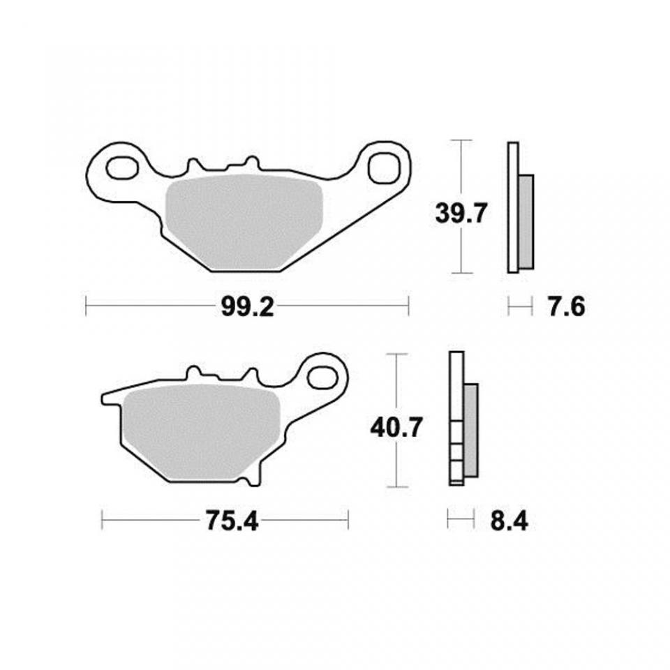 Plaquette frein Vesrah pour moto Suzuki 85 RM grandes roues 2005 à 2022 AR Neuf