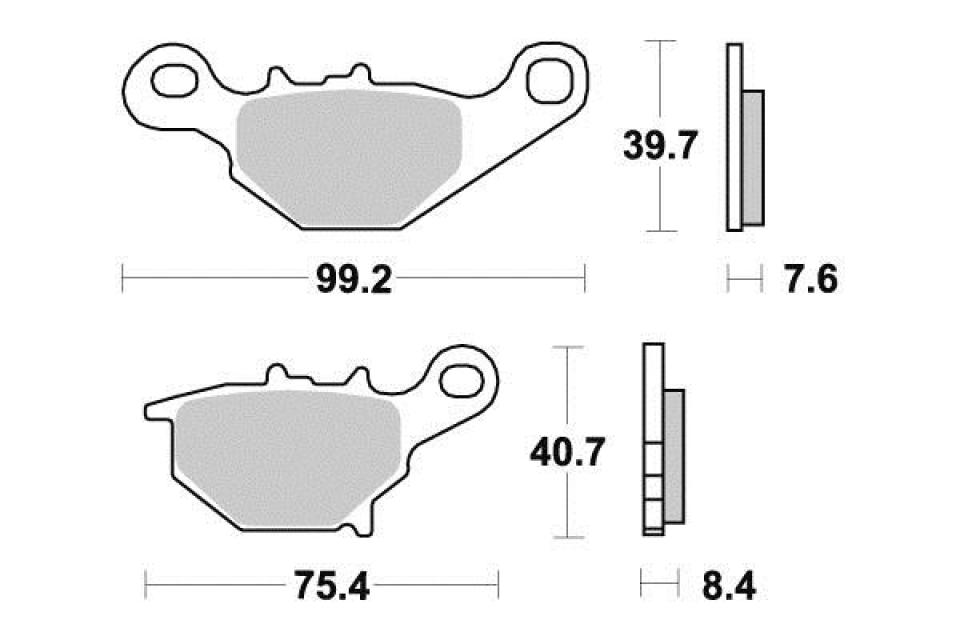 Plaquette de frein Vesrah pour Moto Suzuki 85 RM grandes roues 2005 à 2022 AR Neuf