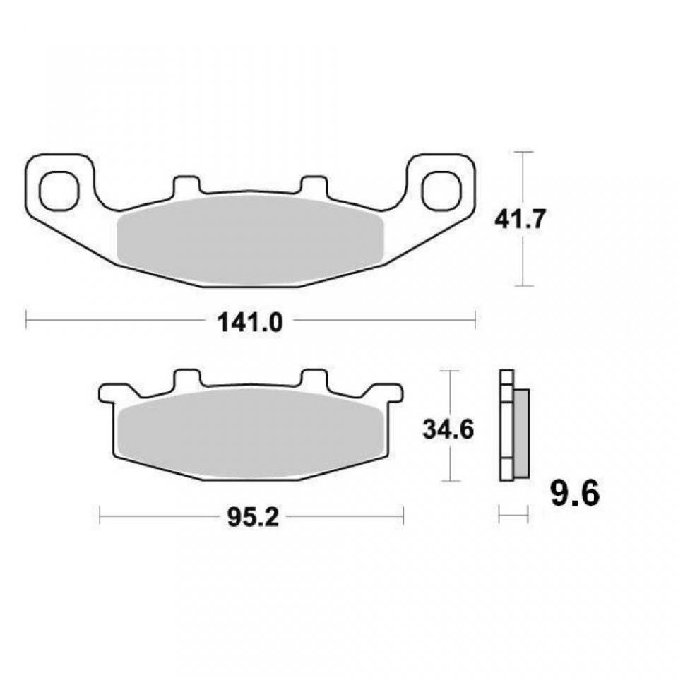 Plaquette de frein Vesrah pour Moto Hyosung 600 GT Comet 2002 à 2003 AV Neuf