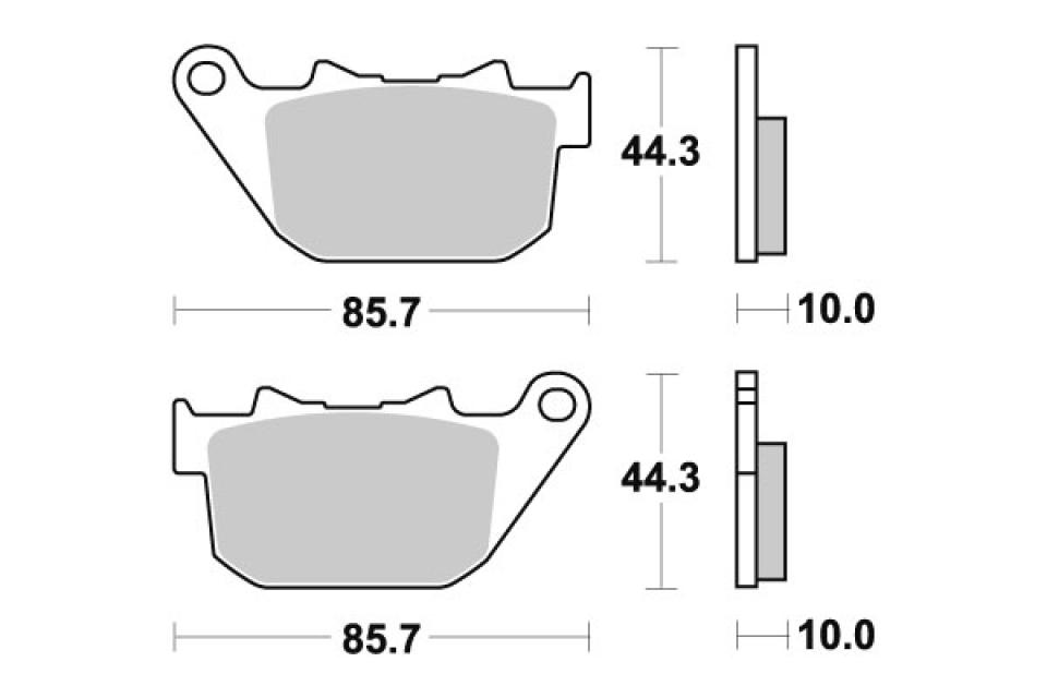 Plaquette de frein Vesrah pour Moto Harley Davidson 1000 XLH Sportster 1973 à 1977 AV Neuf