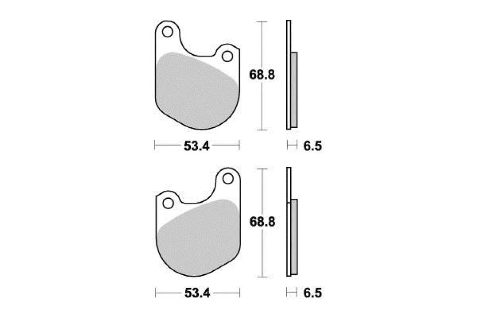 Plaquette de frein Vesrah pour Moto Harley Davidson 1340 FXB 1980 à 1982 AV Neuf