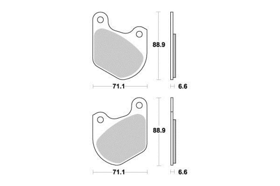 Plaquette de frein Vesrah pour Moto Harley Davidson 1000 XLS 1979 à 1985 AR Neuf