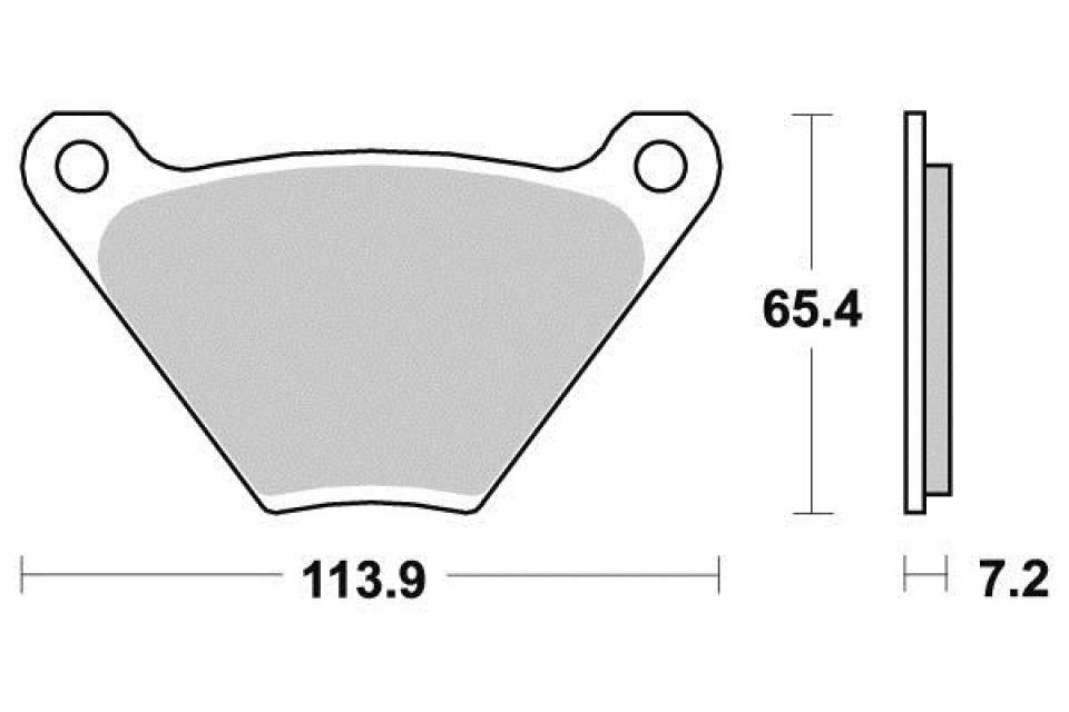 Plaquette de frein Vesrah pour Moto Harley Davidson 1340 FXS 1979 à 1984 AR Neuf