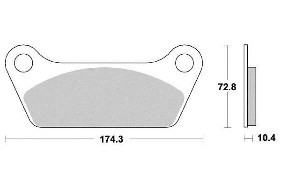 Plaquette de frein Vesrah pour Moto Harley Davidson 1340 FLH 1981 à 1984 AR Neuf