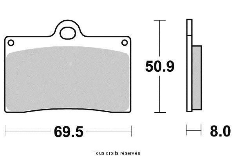 Plaquette de frein Vesrah pour Moto Moto Guzzi 1000 V10 Centauro / Gt 1997 à 2001 AVG / AVD Neuf