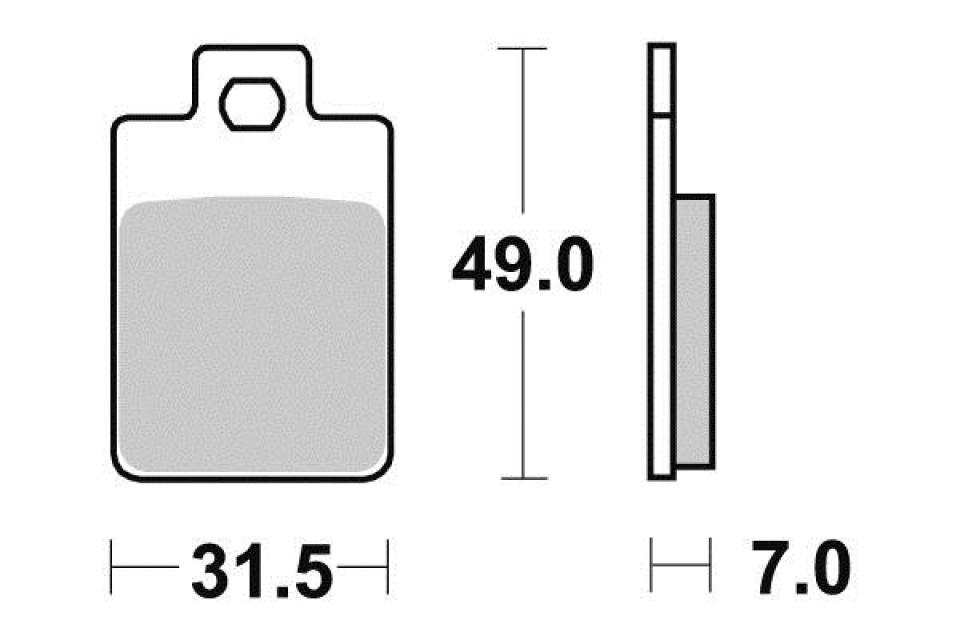 Plaquette de frein Vesrah pour Scooter Piaggio 125 Sfera 1995 à 1999 AV Neuf