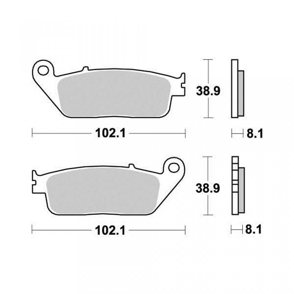 Plaquette de frein Malossi pour scooter BMW 600 C Sport 2012-2015 6215572 / AVG / AVD / AR Neuf