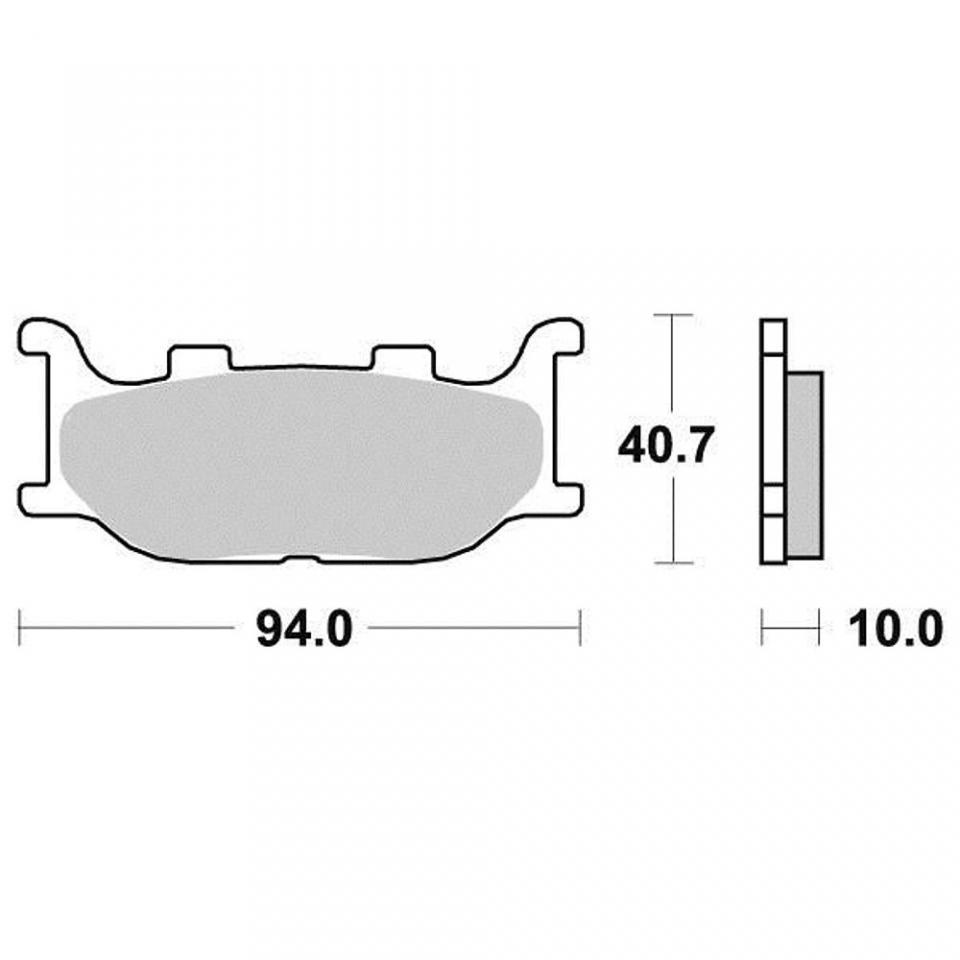 Plaquette de frein Malossi pour scooter Yamaha 400 Majesty 2005-2013 6216894 / AVG / AVD Neuf