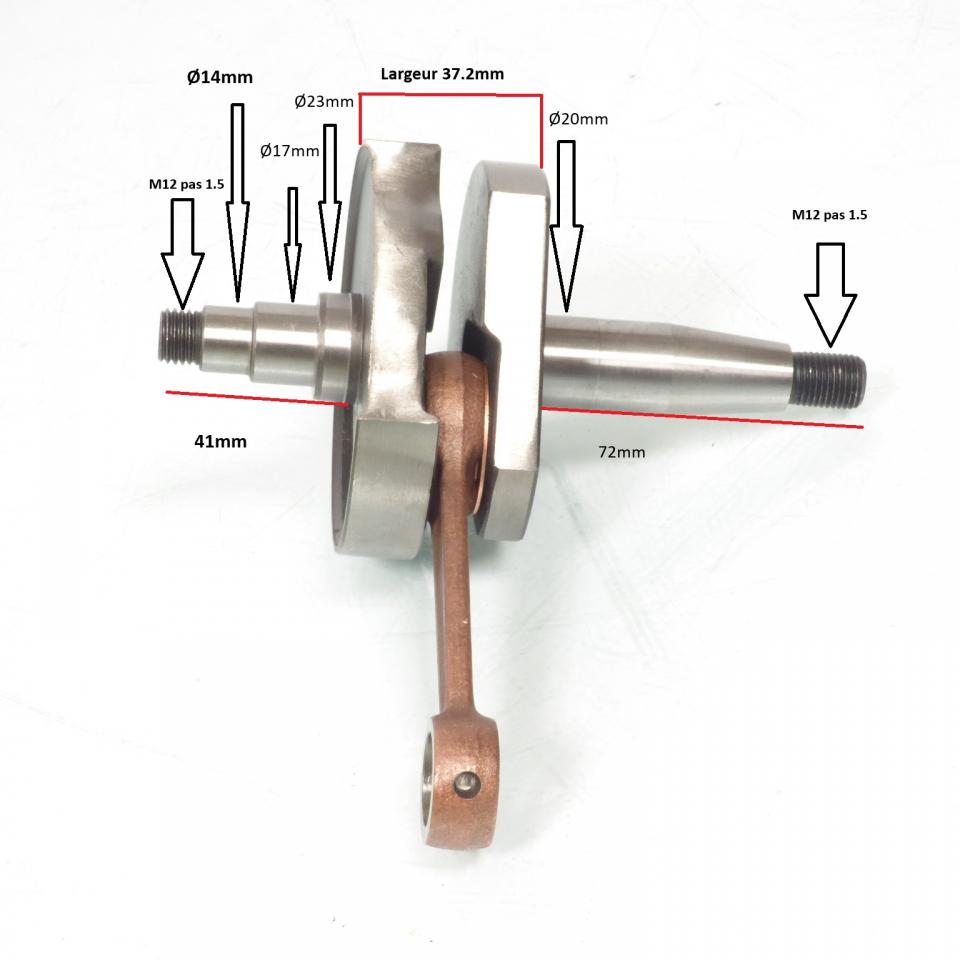 Vilebrequin d embiellage One pour scooter Piaggio 50 Vespa 2245875 Neuf