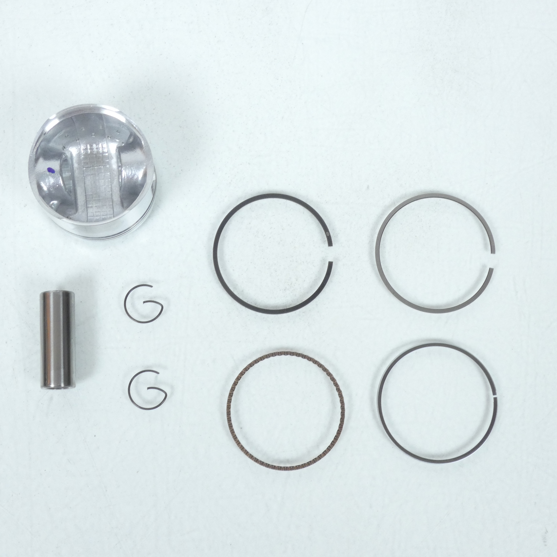 Kit Cylindre piston Ø51.8mm Sifam pour scooter Baotian Bt T-7 125 GY6 Axe Ø15mm