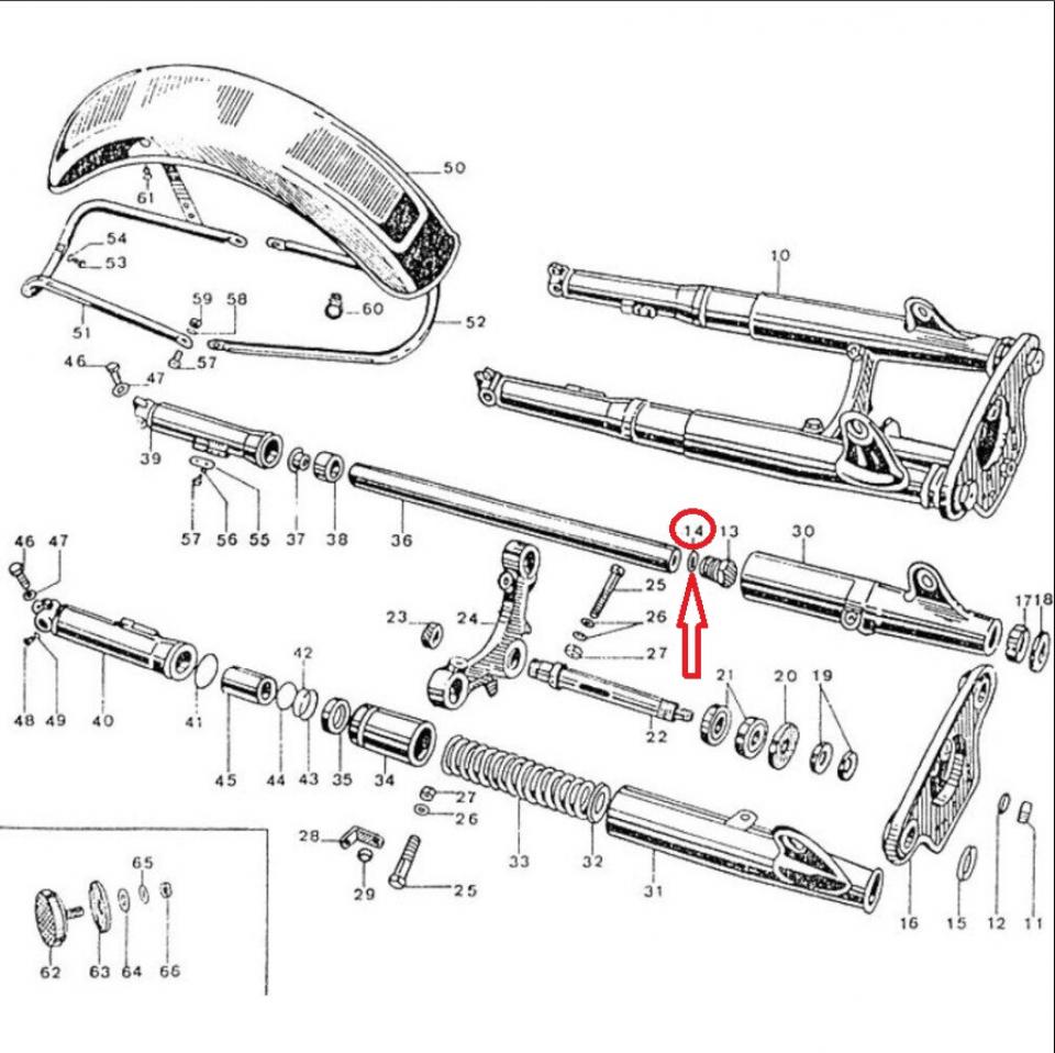 Joint torique bouchon fourche pour moto Moto Guzzi 850 V7 GU90706222 23x28x2.5mm