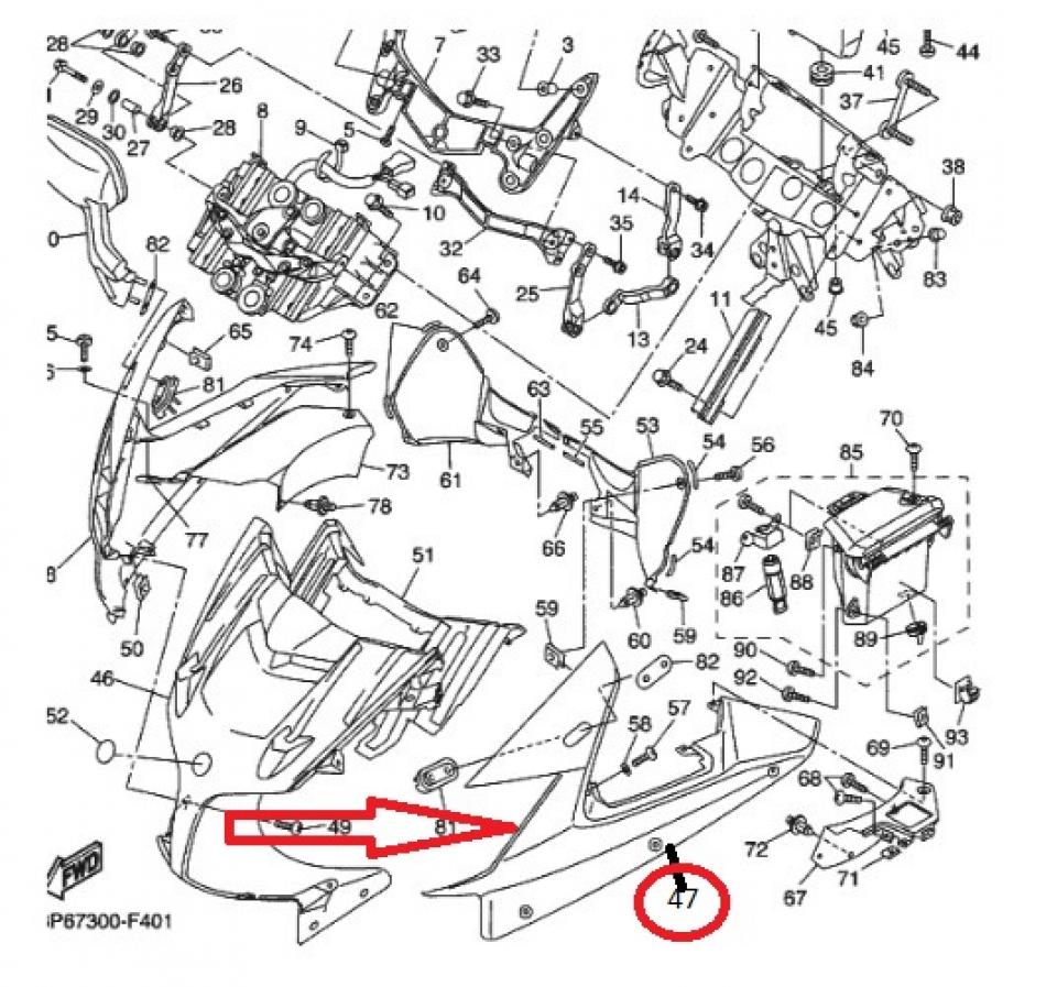 Tête de fourche gauche origine pour Moto Yamaha 1300 FJR 2006 à 2007 3P6-2835G-00 / 3P6-W283G-01-P2 3P6-W283G-00-P2 Neuf en destockage
